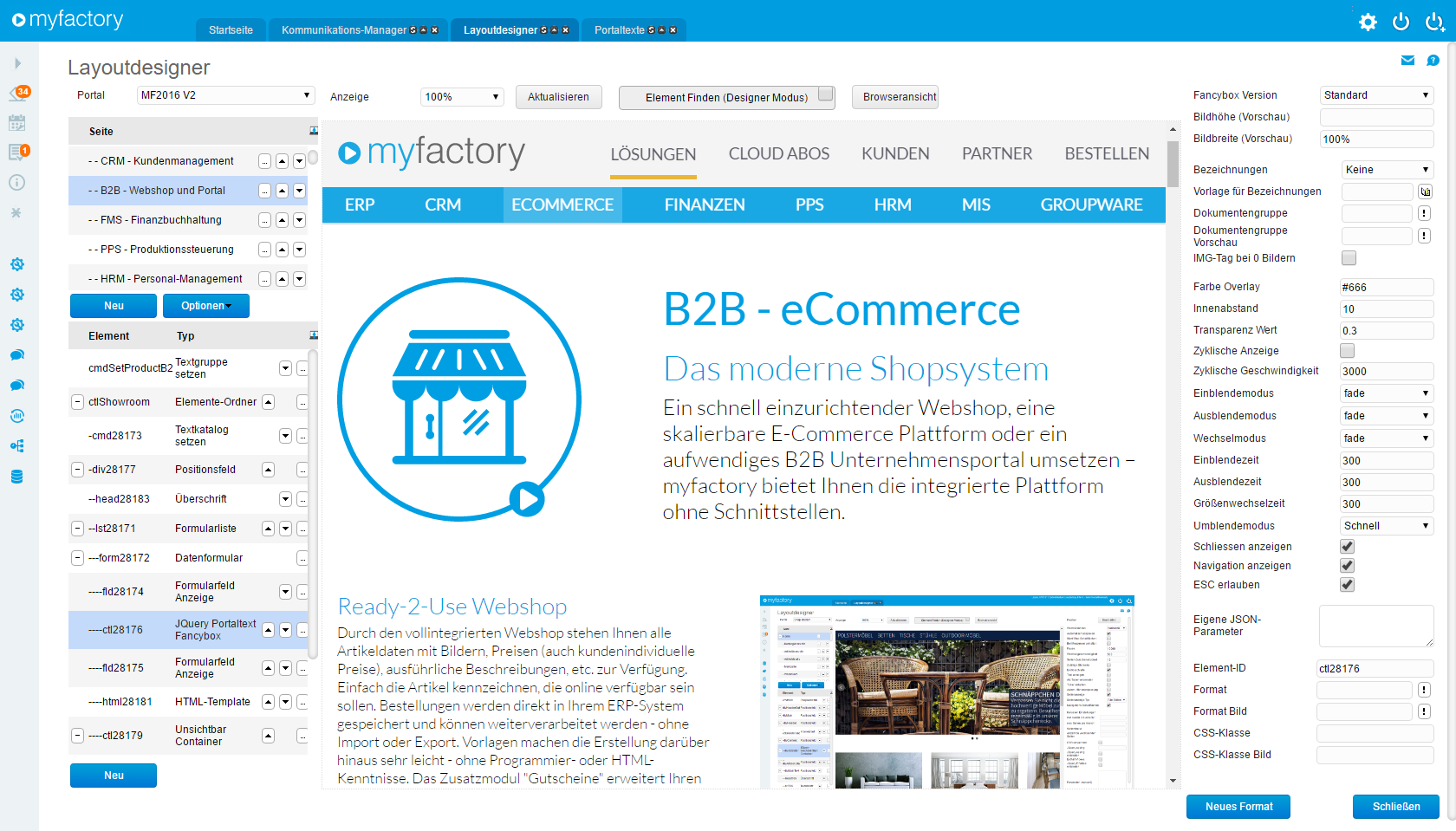myfactory Homepage